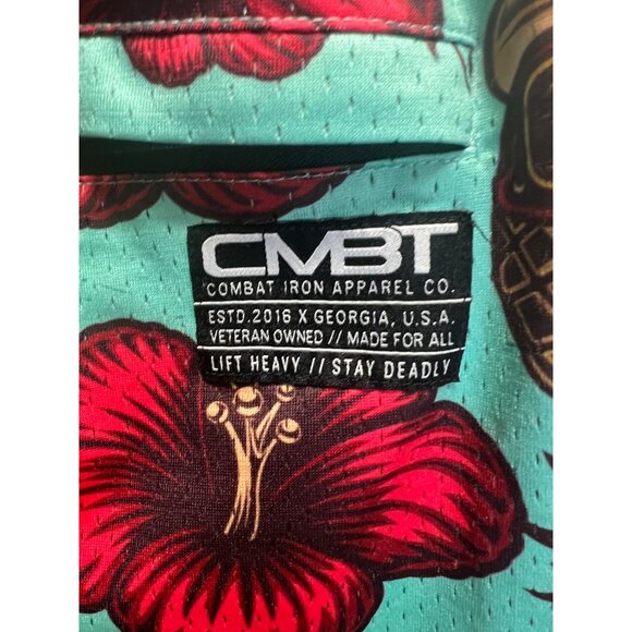 Tropical Skull & Pineapple Design Athletic Shorts W/ Pockets & Drawstring CMBT C - Picture 4 of 7